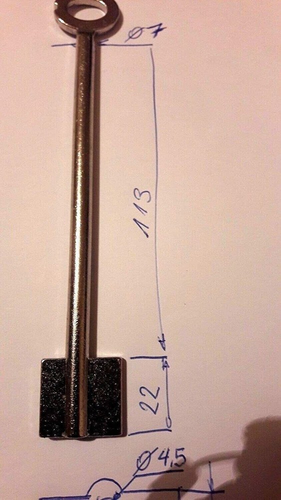 SANK4 / For Chubb Lips /Safe Key blank