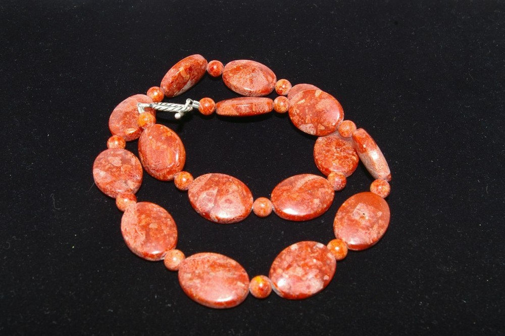 Vitality - Handcrafted Red Coral Necklace