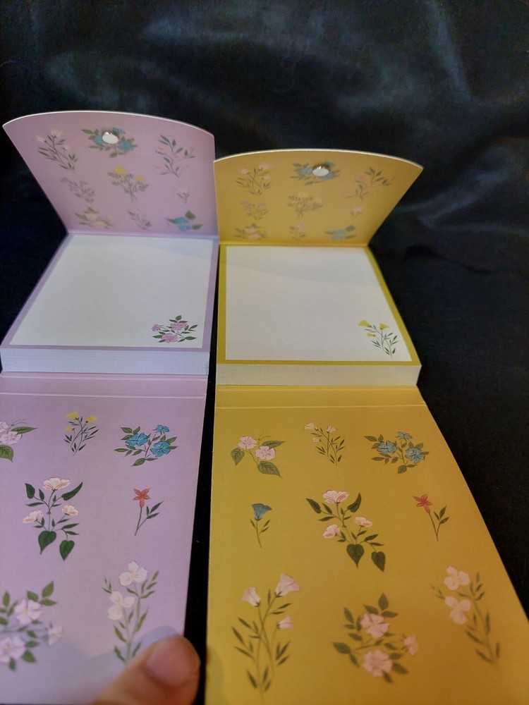 4 Small Dog & Floral Notepads