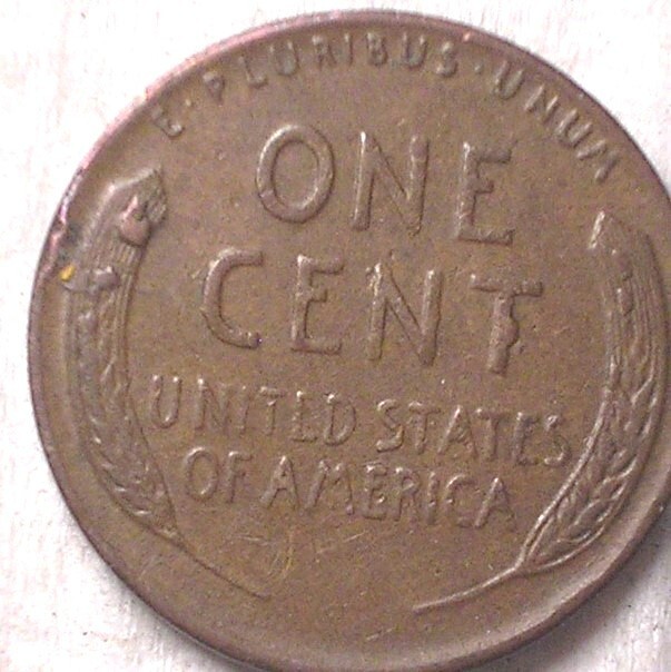 1955 Lincoln Cent Error, Rev & Obv Die Chip Errors, Higher Grade, Nice Surfaces