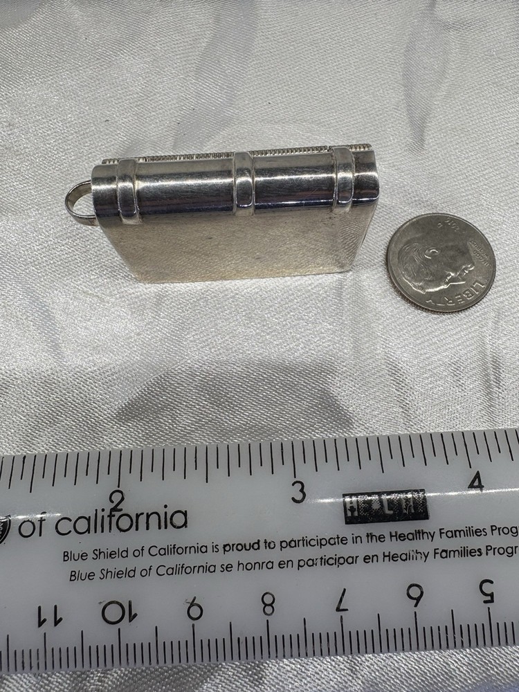 Mexico Sterling Silver Book Small Pill Box