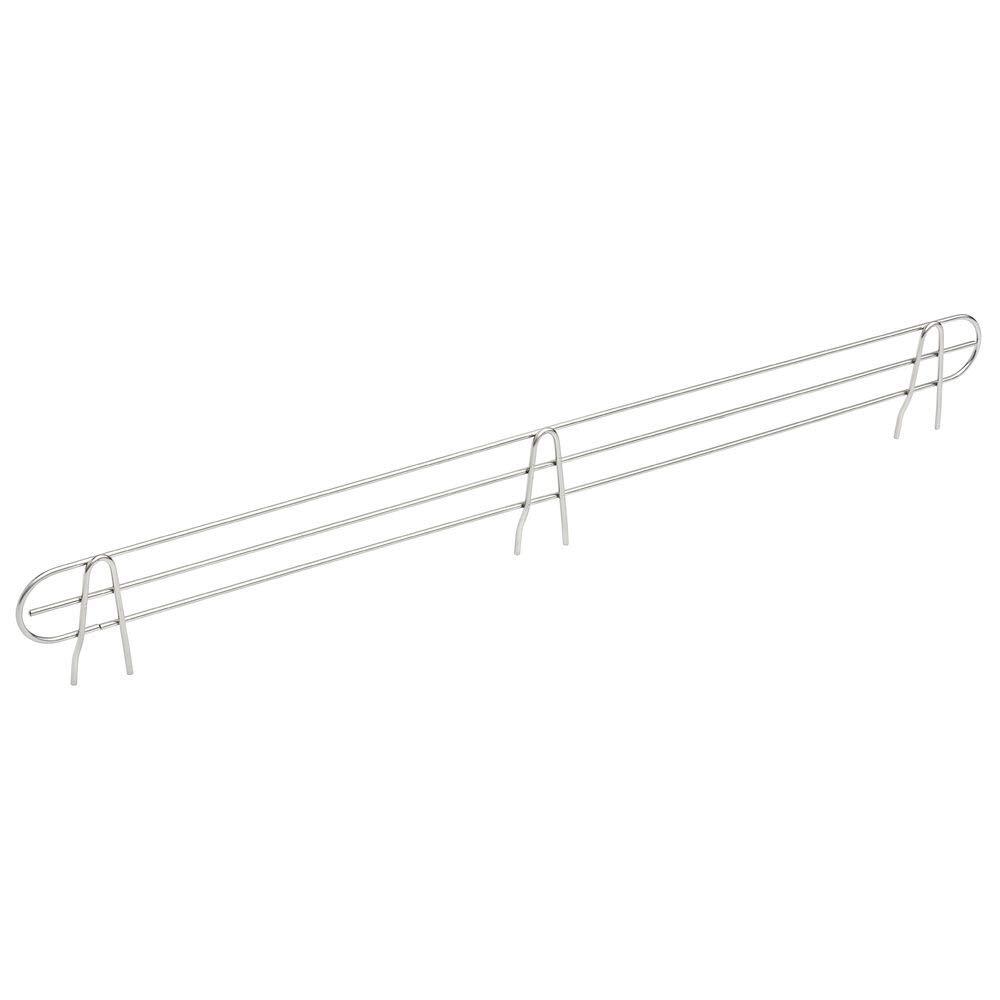 HUBERT® Soft Silver Wire Shelf Ledge - 48" L x 4" H