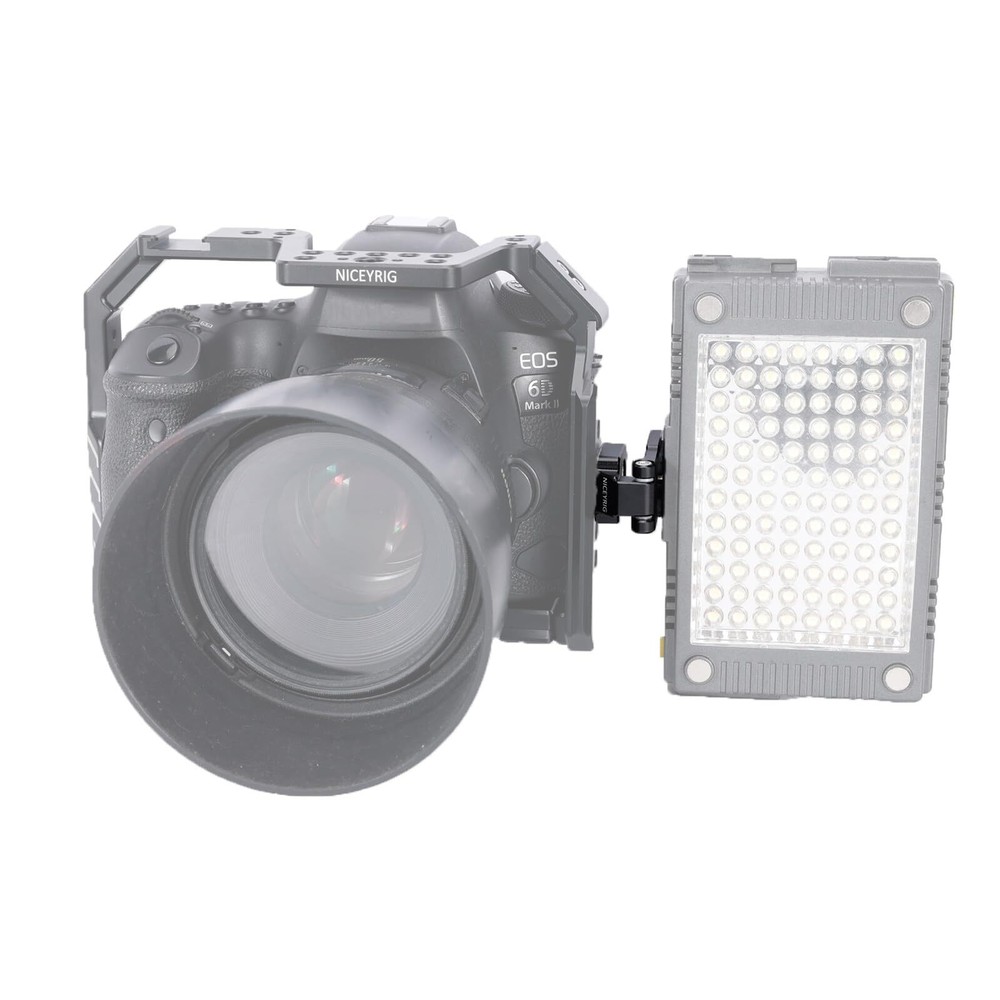 Right-Angle Bracket Mini L-Shape Mounting Plate for ARRI Thread 180 Degree Ad...