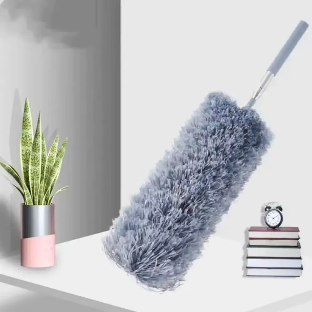 Microfiber & Cobweb Duster Cleaning Brush Ceiling Fan Cleaner Kit 1PCS Gray
