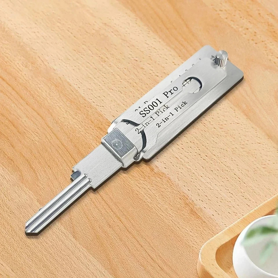 Hook And Pickup Tool Kit 2 In 1 Portable Lock Picking Set Ergonomic Handle**