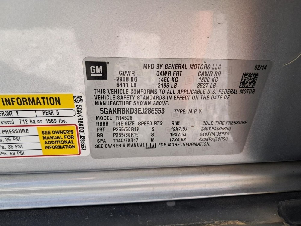 ENCLAVE 2014 Glove Box 4823230
