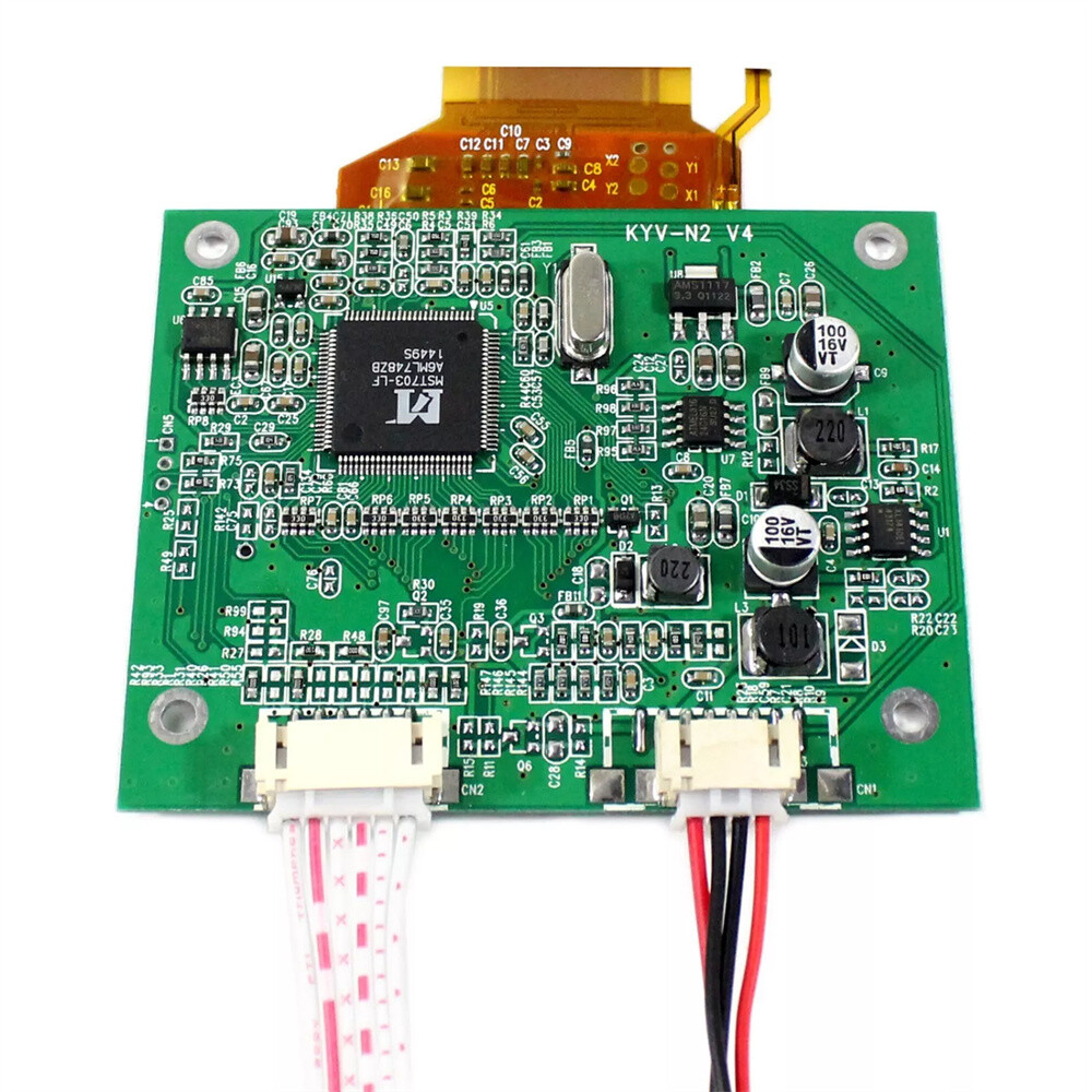 CVBS AV LCD Controller Board With 3.5" 320x240 LQ035NC111 LCD Screen