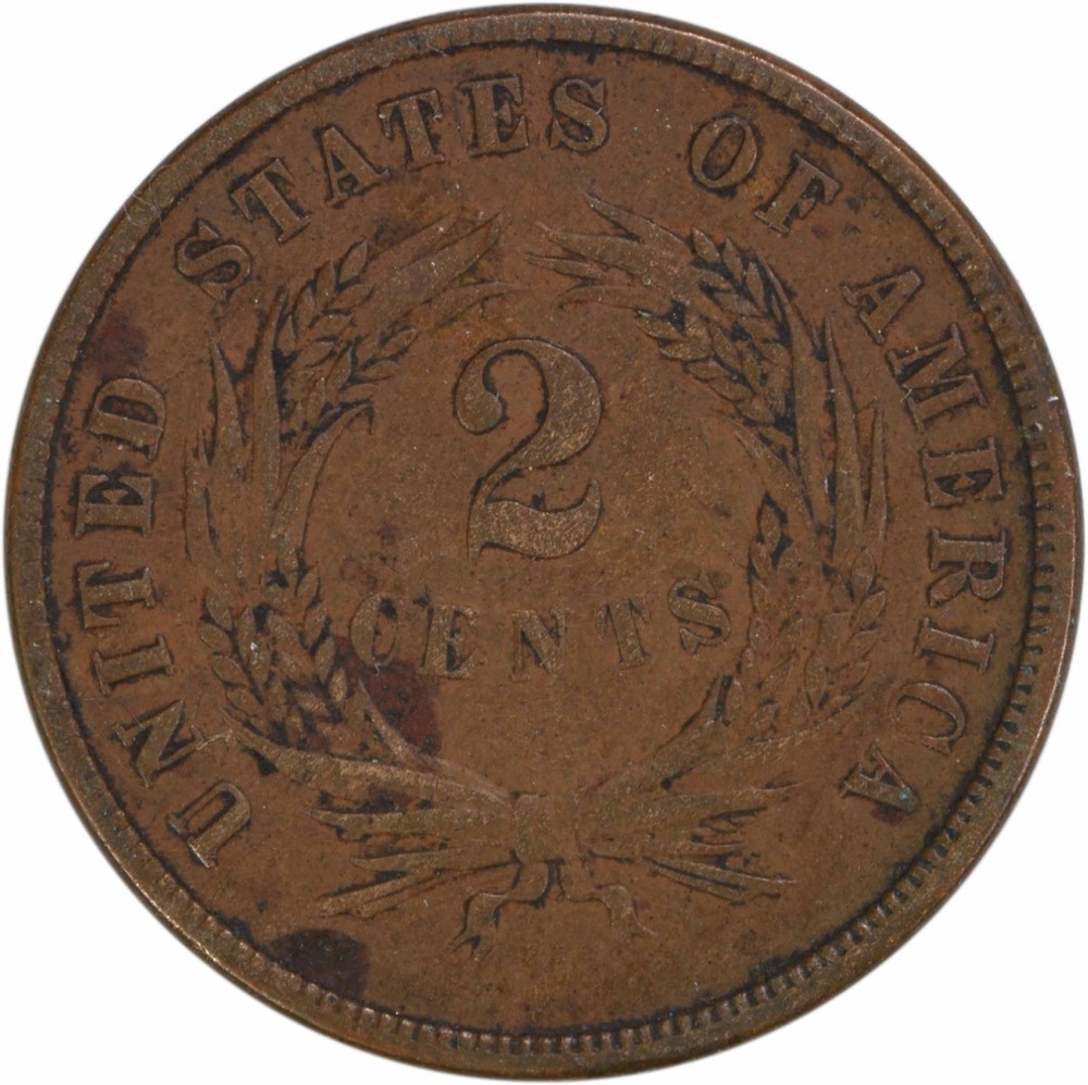 1869 Two Cent Piece VF Uncertified #917