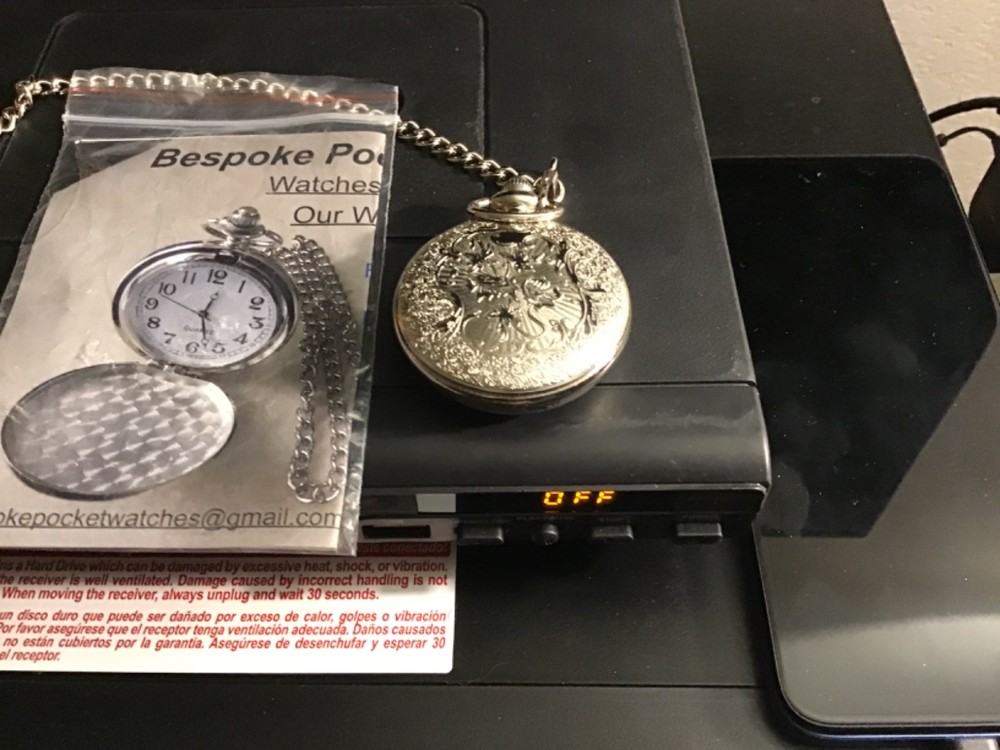 THE WHO CHROME POCKET WATCH WITH CHAIN