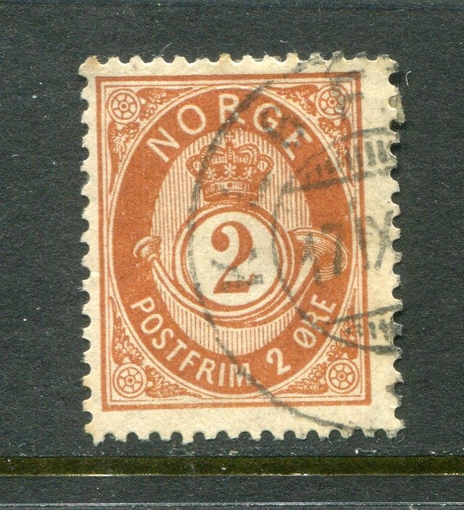 Norway #37 Post Horn 2 Ore [Used]