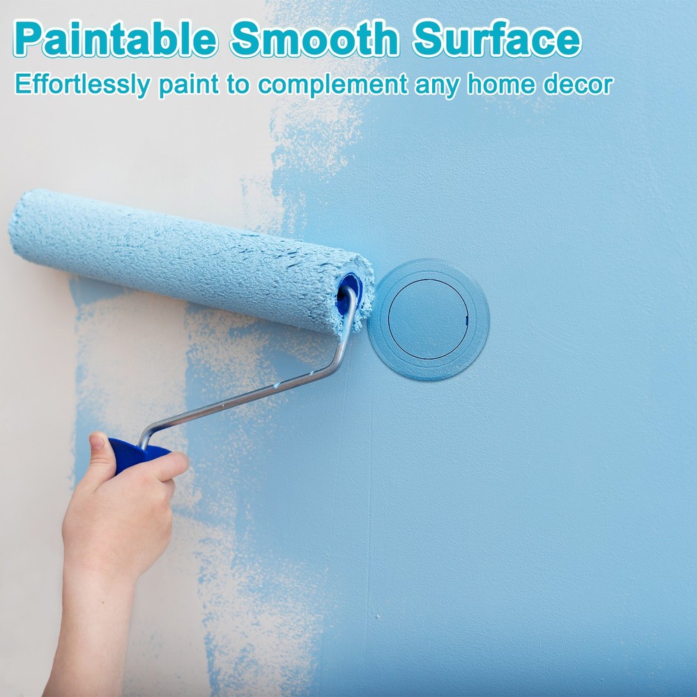 2-Pack Access Panel for Drywall, 3x3 Inch Round Plastic Removable [Gray]