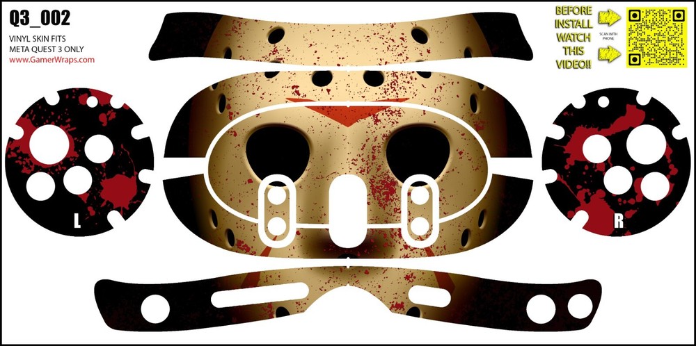 Skin wrap that fits Quest 3 (design 002)