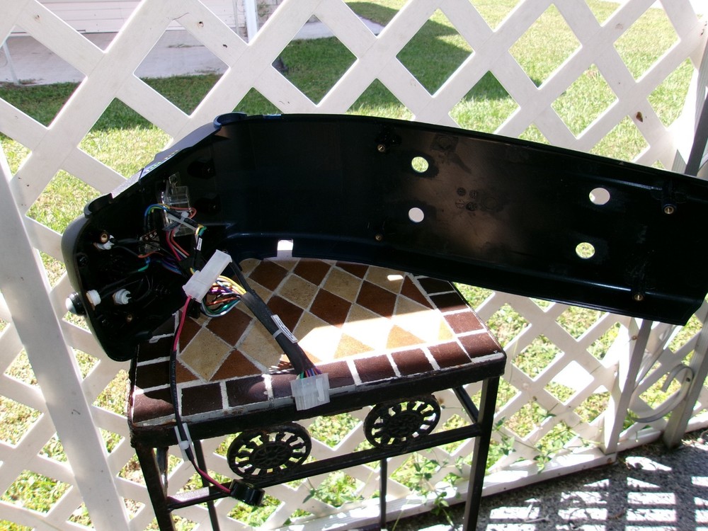 Blue Tiller Front Shroud w/ Top Dash Console # 6095