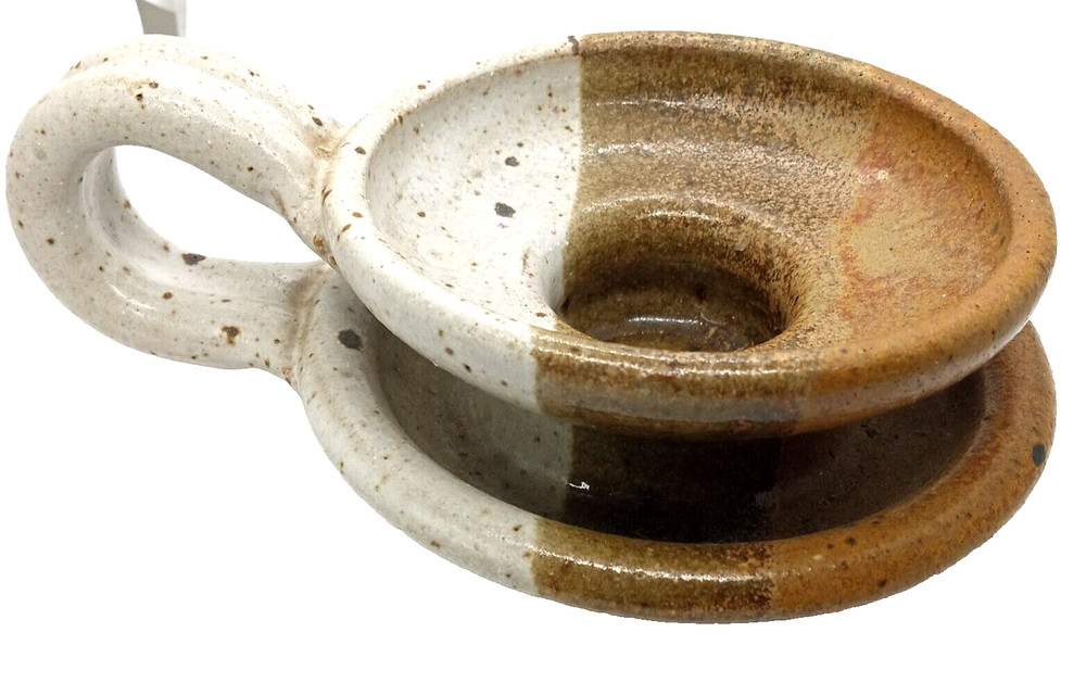 Handmade Studio Art Pottery Candlestick
