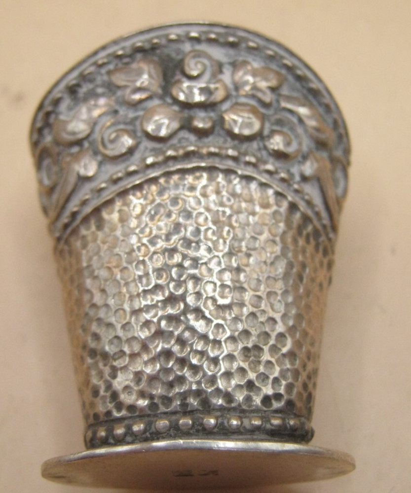 Antique European Solid Silver Basket Possibly Toothpick Holder