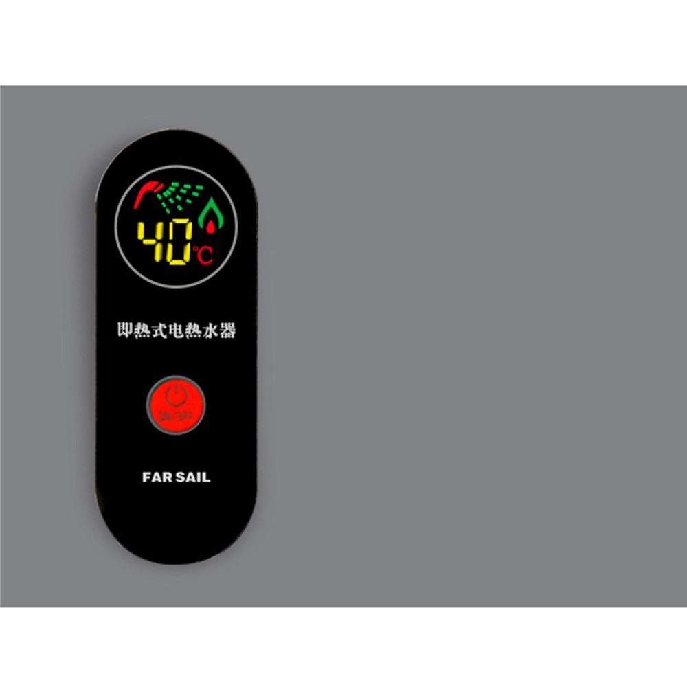 Electric Water Heater Waterproof Hot Water Quick Heating Heater 3000w