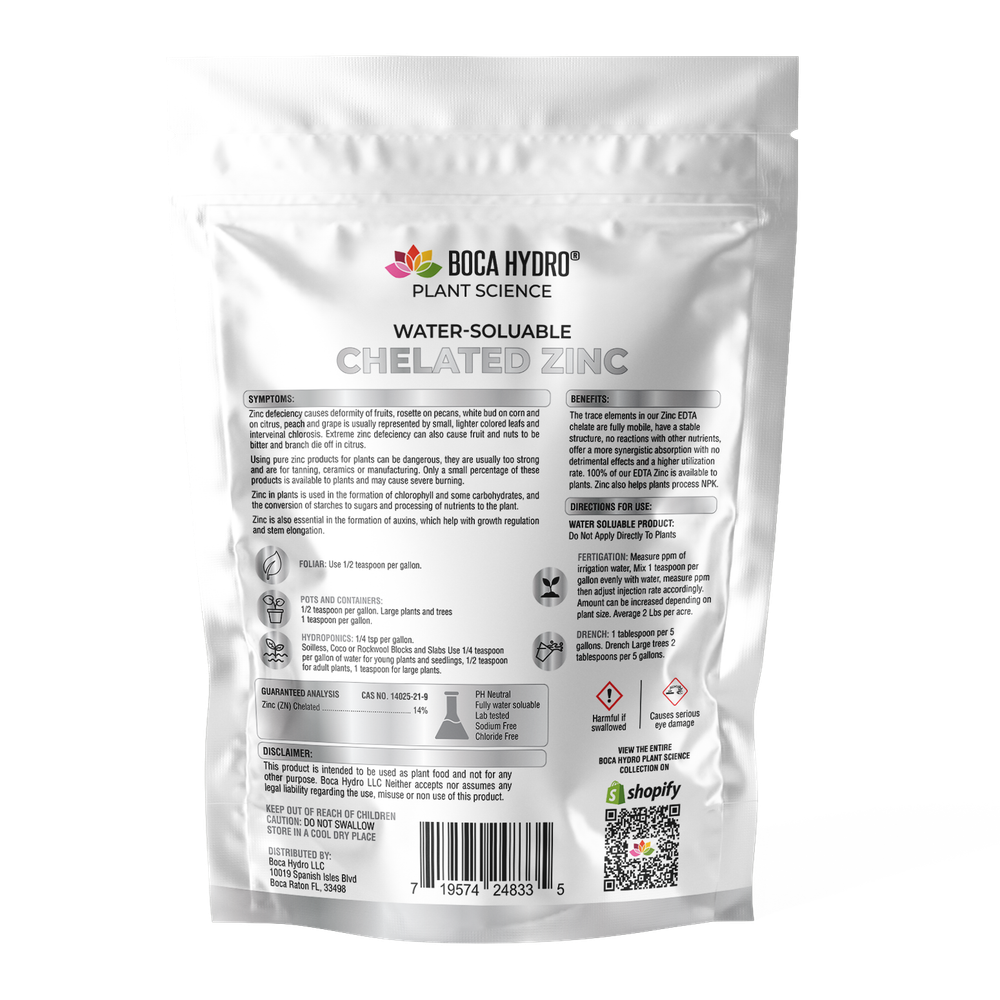 Boca Hydro Chelated Iron 14% EDTA Water Soluable Nutrient Fertilizer