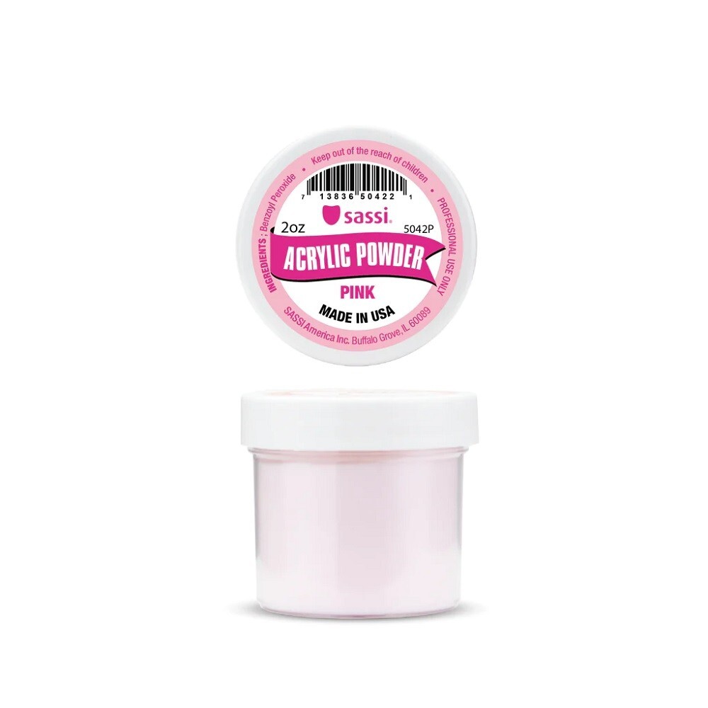 Sassi Dip & Acrylic BASIC Powder Pink 2oz #5042P