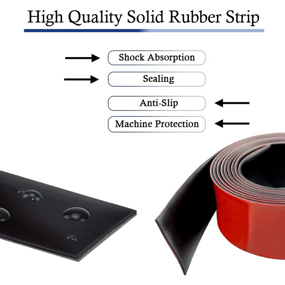 Neoprene Rubber Strips Self Adhesive Solid Rubber Sheets, Rolls & Strips for ...