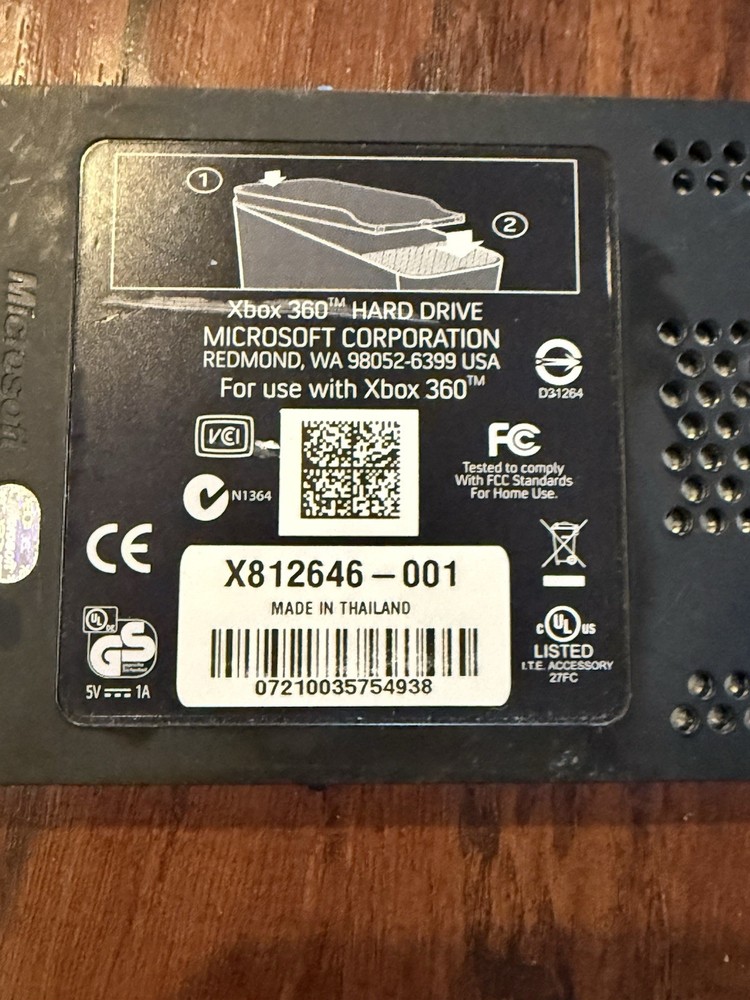 Xbox 360 elite hard drive 120gb