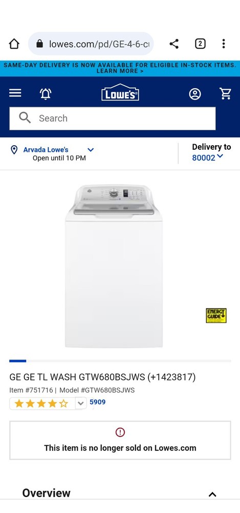 GE washer and dryer set