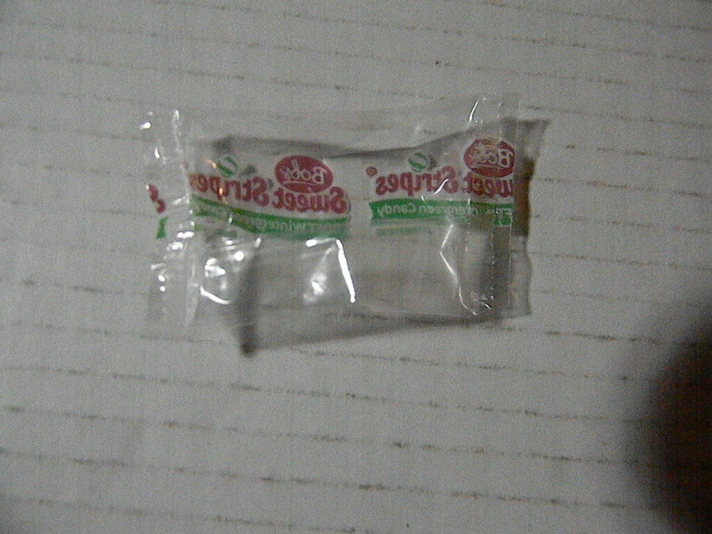 1 BOB'S SWEET STRIPES SOFT WINTERGREEN CANDY SEALED WRAPPER ERROR! NO CANDY!