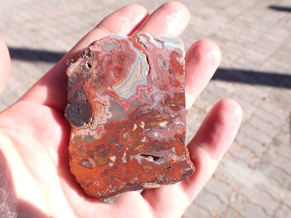 lace agate slab 49.9g