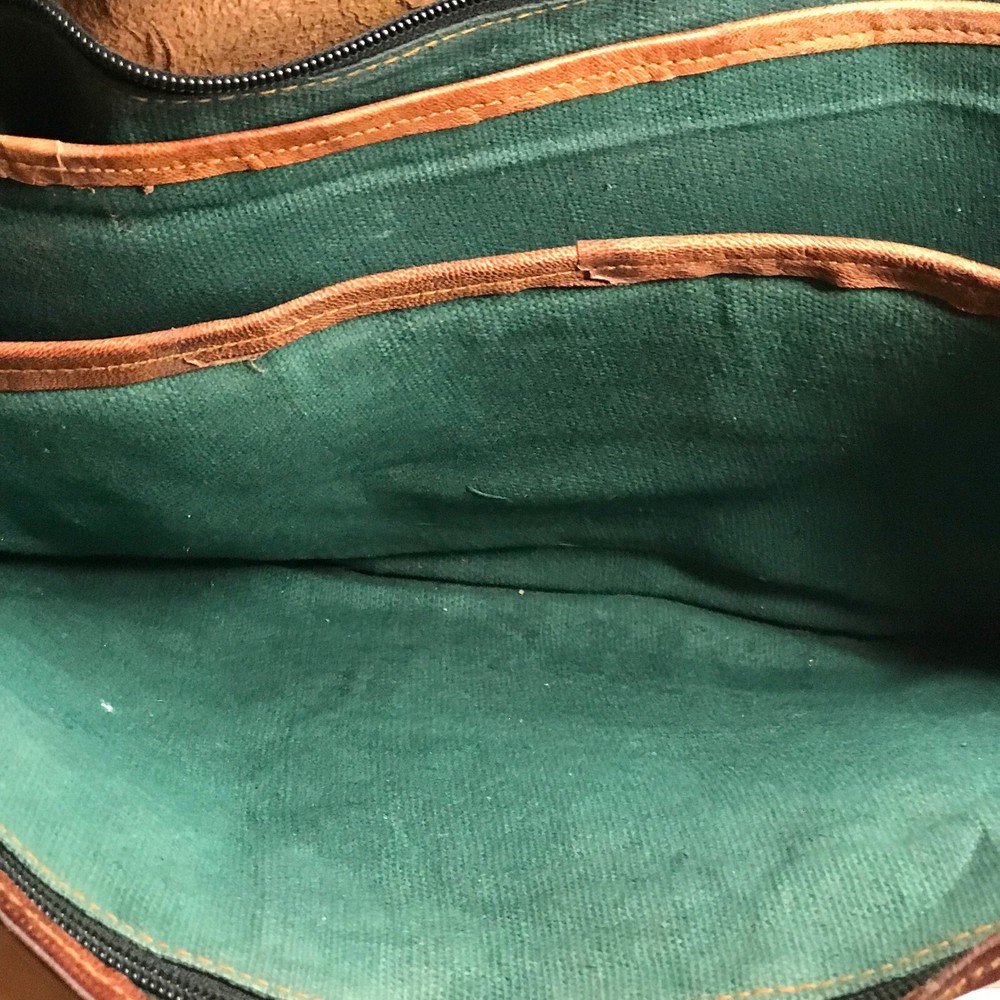 Vintage Brown Leather Shoulder Bag