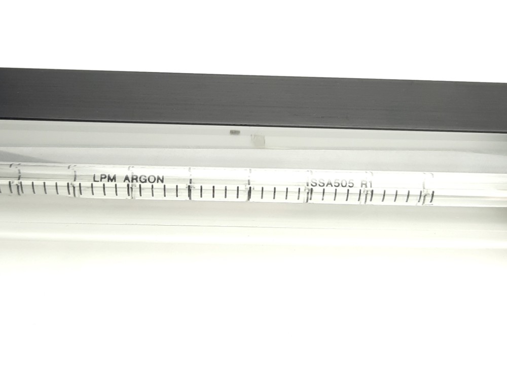 Brooks Instruments 1255A Flow Meter 1-10LPM Argon 155mm Scale, 1/8" NPT, 200psig