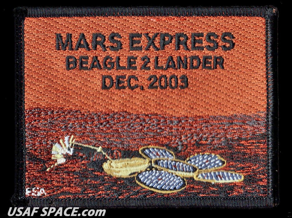 MARS EXPRESS - BEAGLE 2 LANDER DEC, 2003 - 4" NASA JPL SPACE PATCH - MINT *****