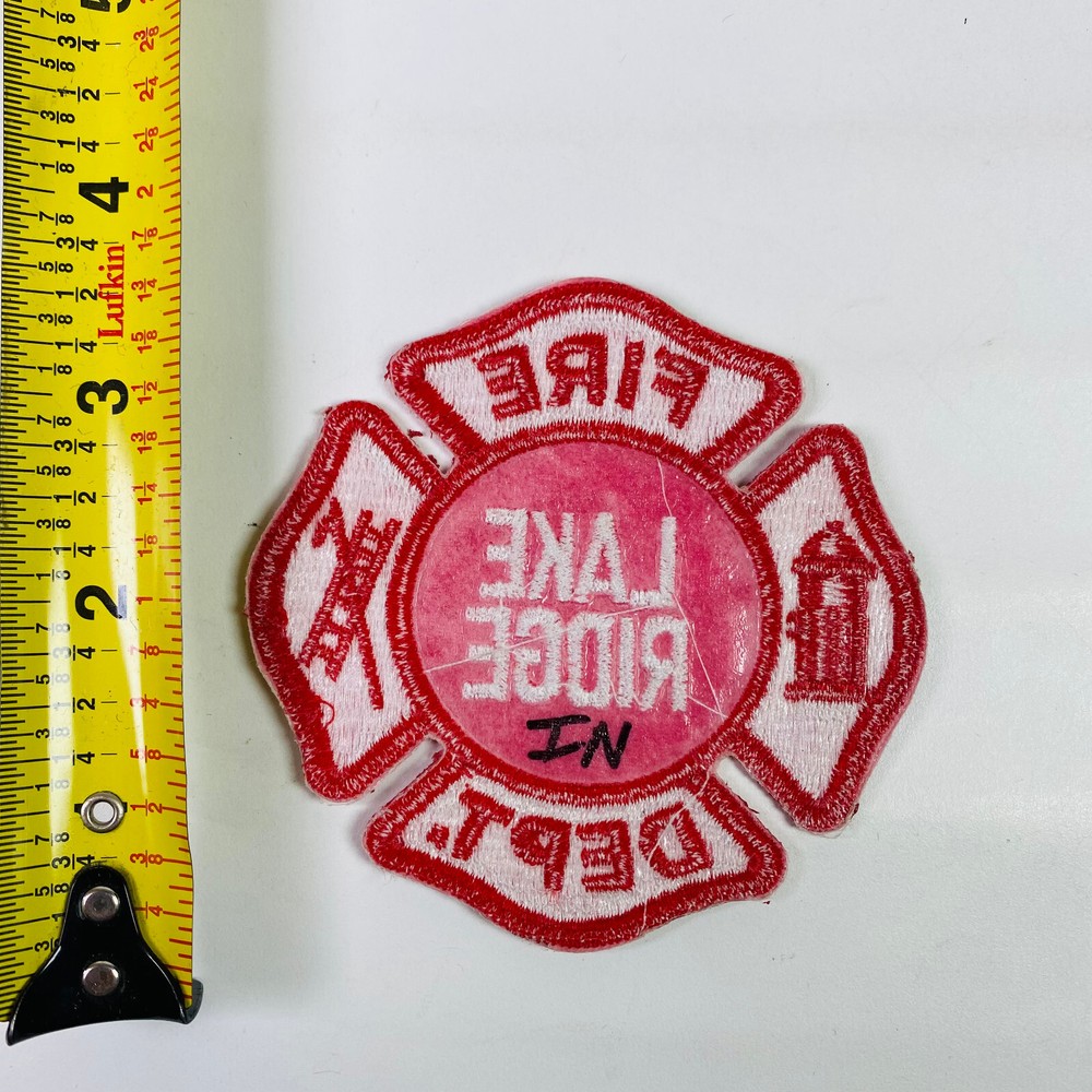 Lake Ridge Fire Indiana IN 3.5" Patch D3