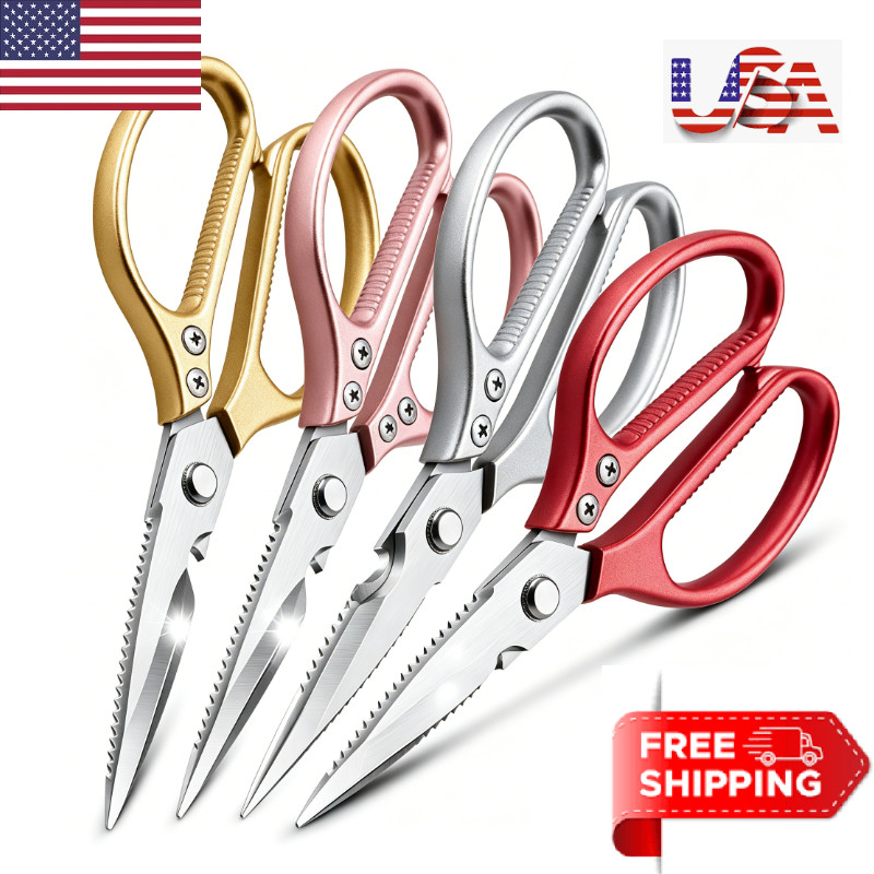 Kitchen Shears Multi-Function Kitchen Scissors Heavy Duty Sharp Stainless Steel