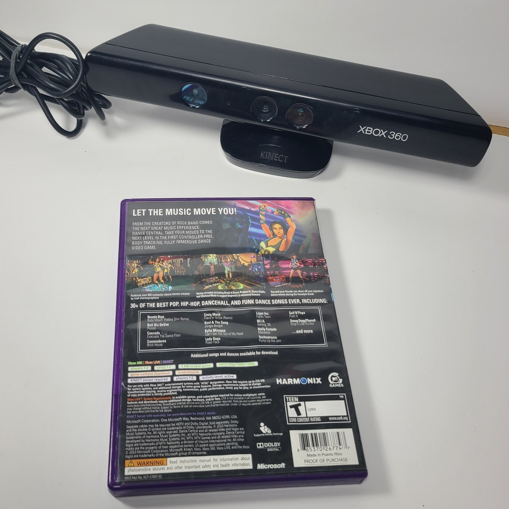 Microsoft Xbox 360 Kinect Sensor with Kinect Dance Central Game