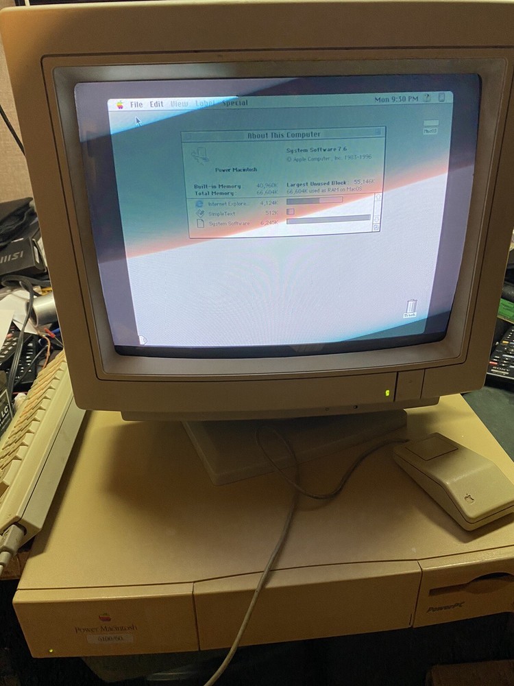 Vintage Apple Macintosh 6100/66 PowerPC Computer