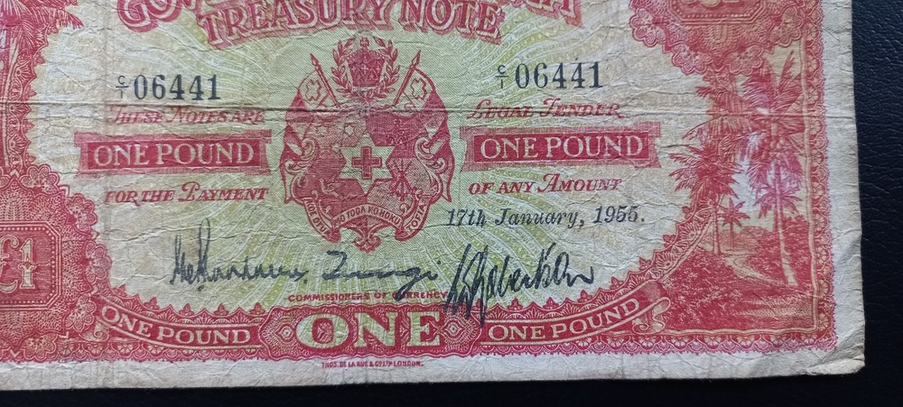 Tonga £1 Pound, 17th January 1955, (P-11)