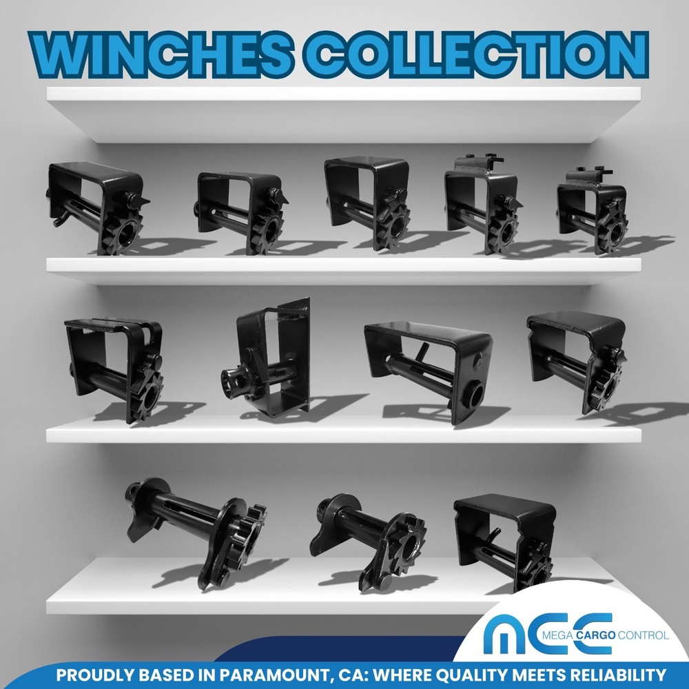 4" Low-Profile Combination Winch Bracket - Low Profile Securement System for Tie