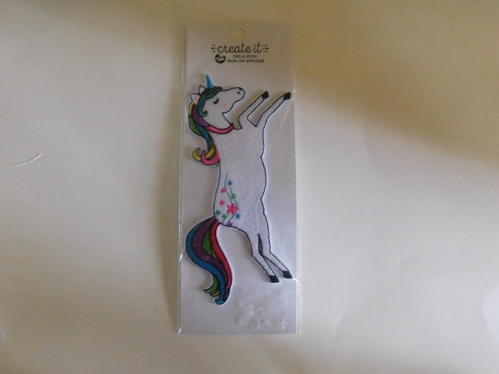 Create it unicorn peel & stick iron on applique 1pc