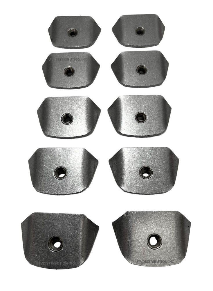 TRICK TABS / WELD TAB WITH 1/4"-20 THREAD RIVNUTS GREAT CHASSIS TAB 10 Pack
