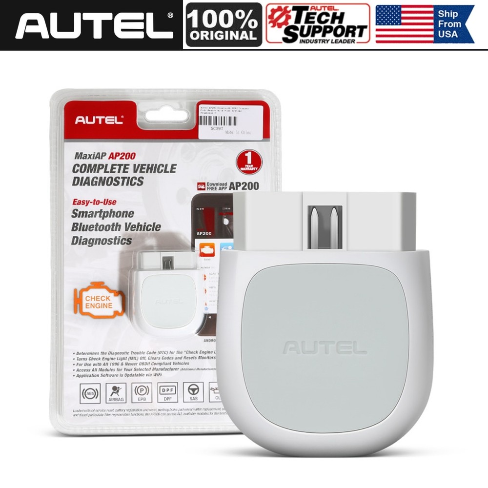 AUTEL MaxiAP AP200 Bluetooth OBD2 Scanner Code Reader with Full System Diagnoses