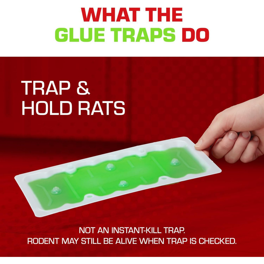 Super Hold Glue Traps - Ready-to-Use Rat Size for Efficient Pest Control