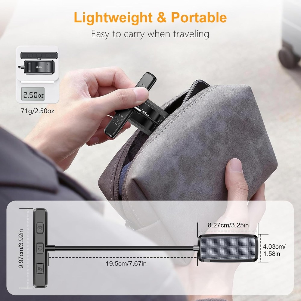 Gritin 19 LED Rechargeable Book Light for Reading in Bed with Memory Function- E