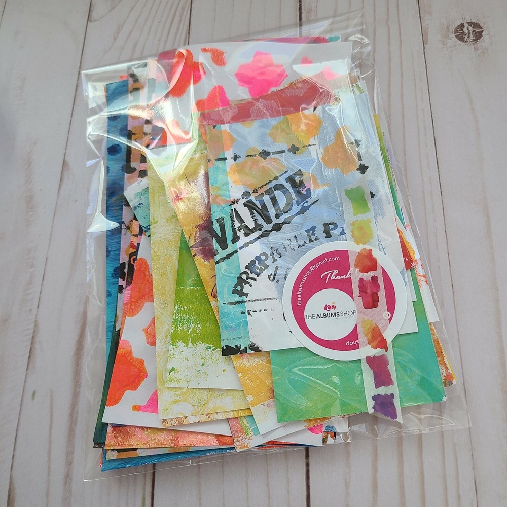 Hand Painted Collage Paper