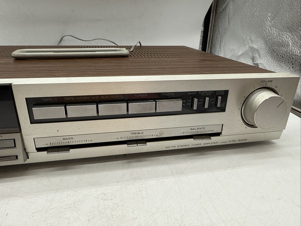Hitachi HTA-3000 AM/FM Stereo Tuner Amplifier Tested, Works.