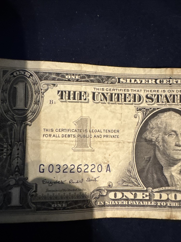 silver certificate dollar 1957 A