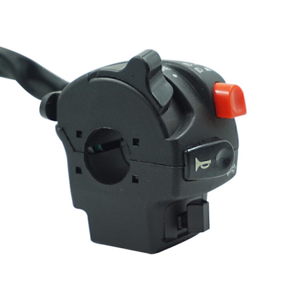 7/8" 22MM Motorcycle Horn Button Electric Start Handlebar Controller Switch