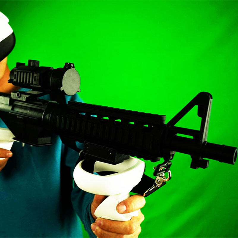 VR Headset Controller Game Shooting Gun Double Handle for Oculus quest 2