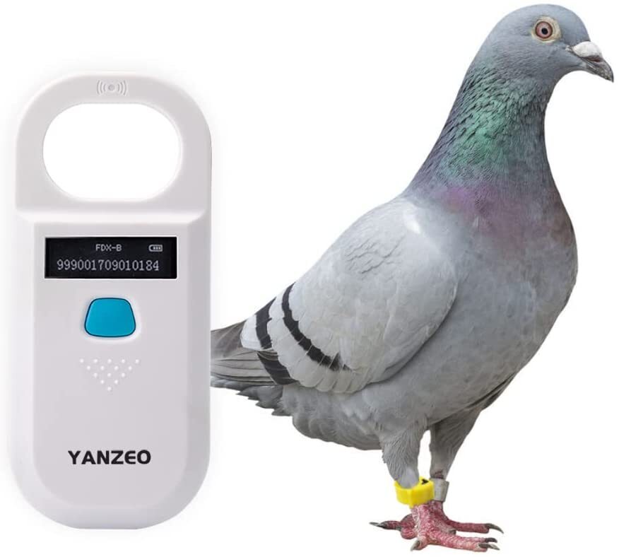Handheld Digital Pet ID Chip Scanner Rechargeable Animal Microchip RFID Reader
