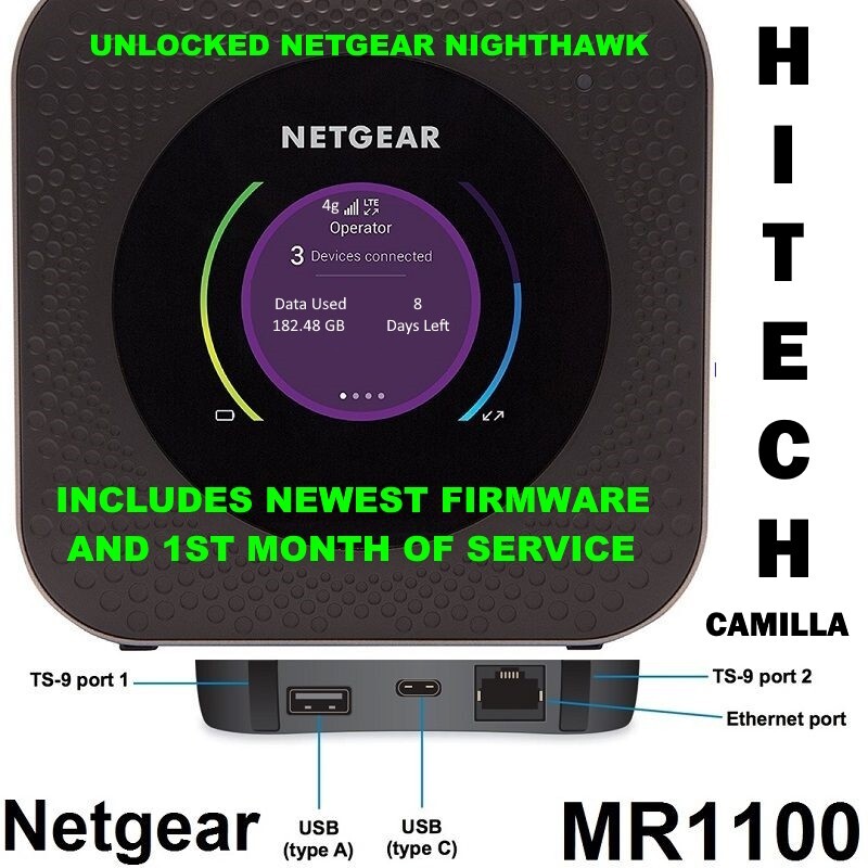 NETGEAR NIGHTHAWK HOTSPOT 💥 UNLIMITED DATA ✅ ATT NETWORK ✅ 2.4/5G WIFI