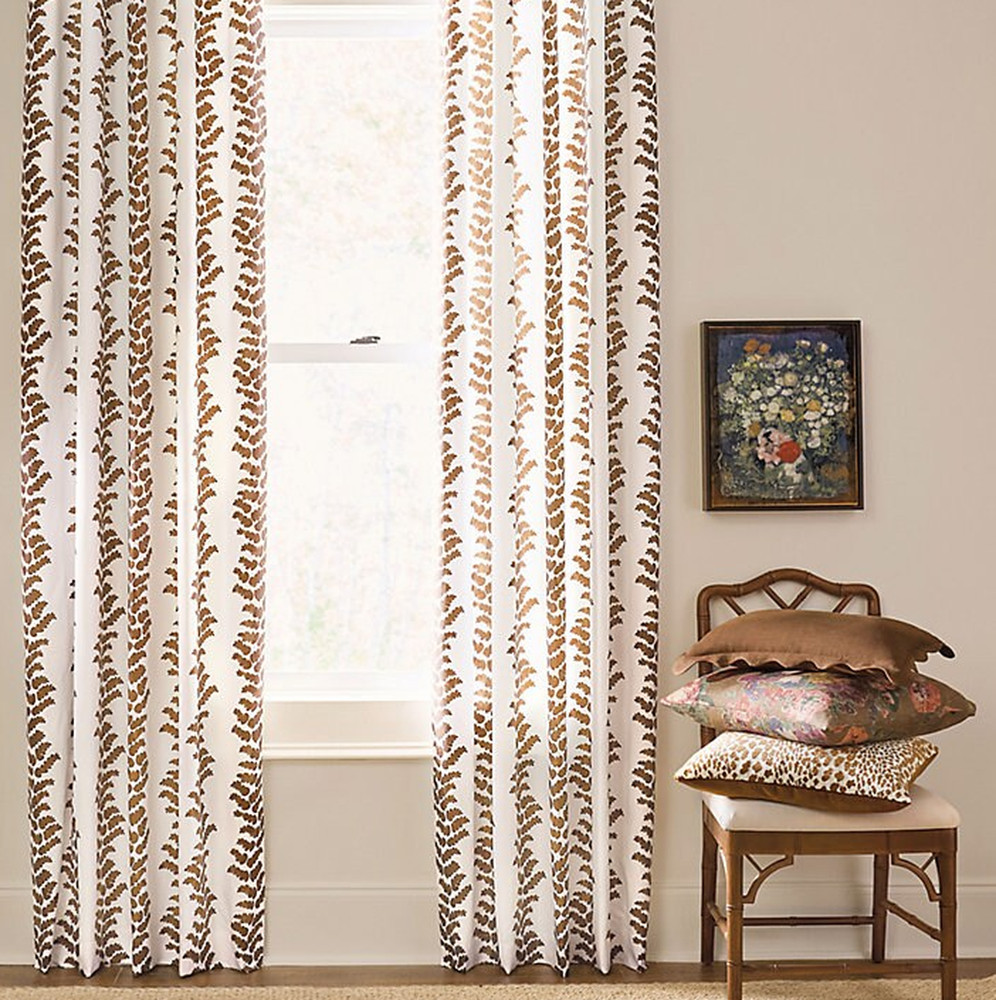 Ballard Designs Pierre Wavy Stripe Drapery Panel, Sage