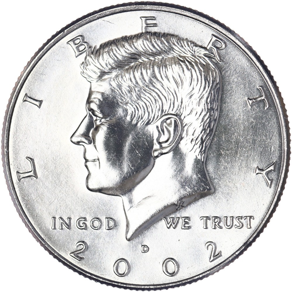 2002 D Kennedy Half Dollar CN-Clad BU